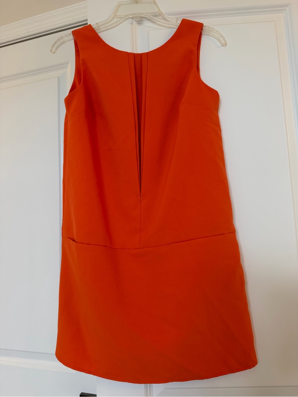 ASOS Petite Sleeveless Shift Dress in Orange